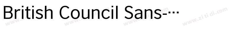 British Council Sans字体转换